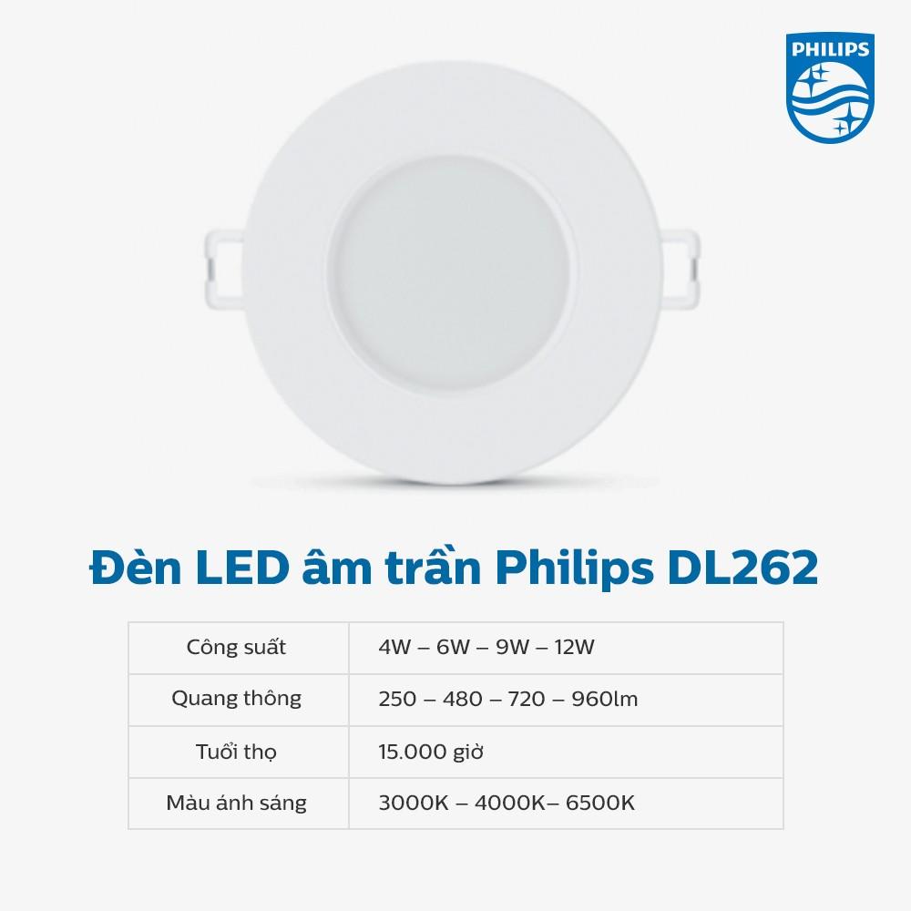 đ&egrave;n led &acirc;m trần philips dl262