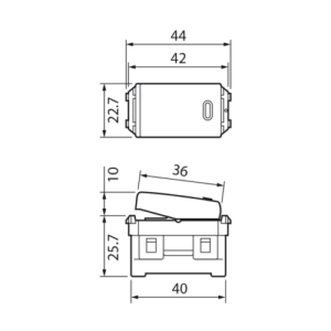 Công tắc Panasonic đảo chiều có đèn báo khi off – Wide series