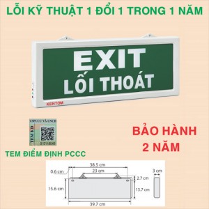 Đèn exit lối thoát KT610 (1 mặt) KT620 (2 mặt)