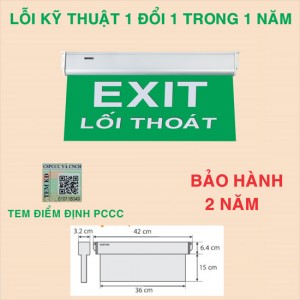 Đèn Exit lối thoát KT-650 (KT-660) Kentom
