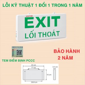 Đèn Exit thoát hiểm - Biển báo KT 710(1 mặt) KT 720(2 mặt)