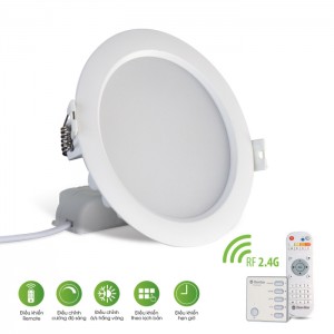Đèn LED âm trần Downlight COB 110/12W (Điều khiển bằng Remote)