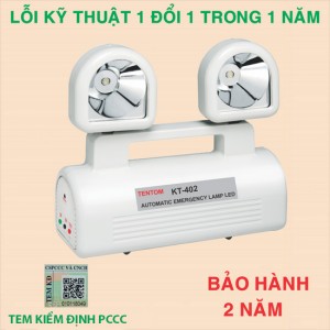 ĐÈN SẠC CHIẾU SÁNG KHẨN CẤP KT 402 PIN KENTOM