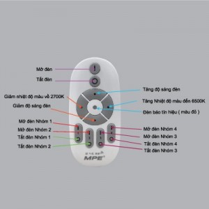 Remote RF Điều Khiển Dimmable + 3 CCT
